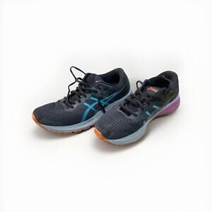 ASICS GT-2000 9 Women’s Size 10 Running Shoes Black Teal Purple Used